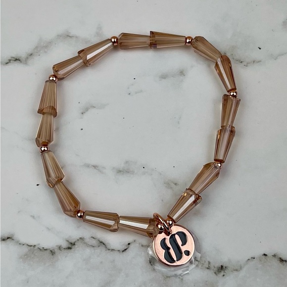 Bomb Party Jewelry - Bomb Party “The Journey Is Worth It” Stretch Bracelet – Rose Gold